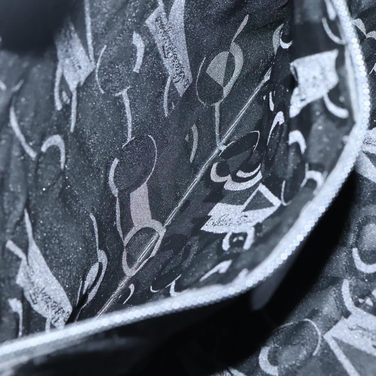 Salvatore Ferragamo Gancini Tote Nylon, BLACK, NYLON, Tote bag