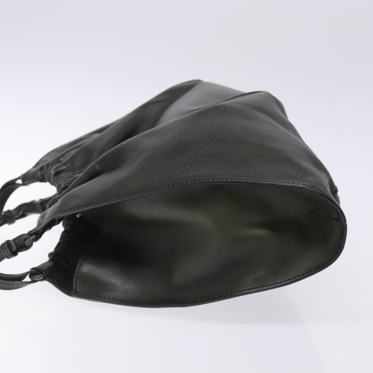 Gucci Vintage Handbag Leather, KHAKI, LEATHER, Handbag