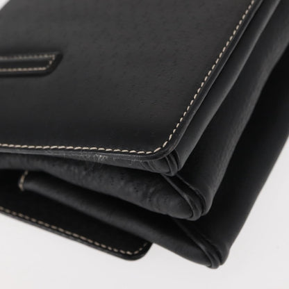 Salvatore Ferragamo Flap Shoulder Bag Leather, BLACK, LEATHER, Shoulder bag