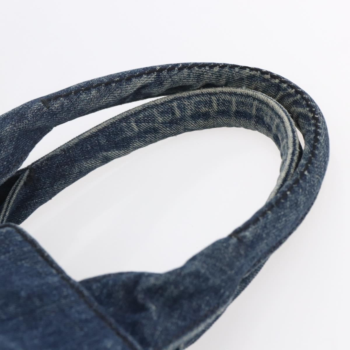 Prada Canapa Open Tote Denim, BLUE, DENIM_JEANS, Tote bag