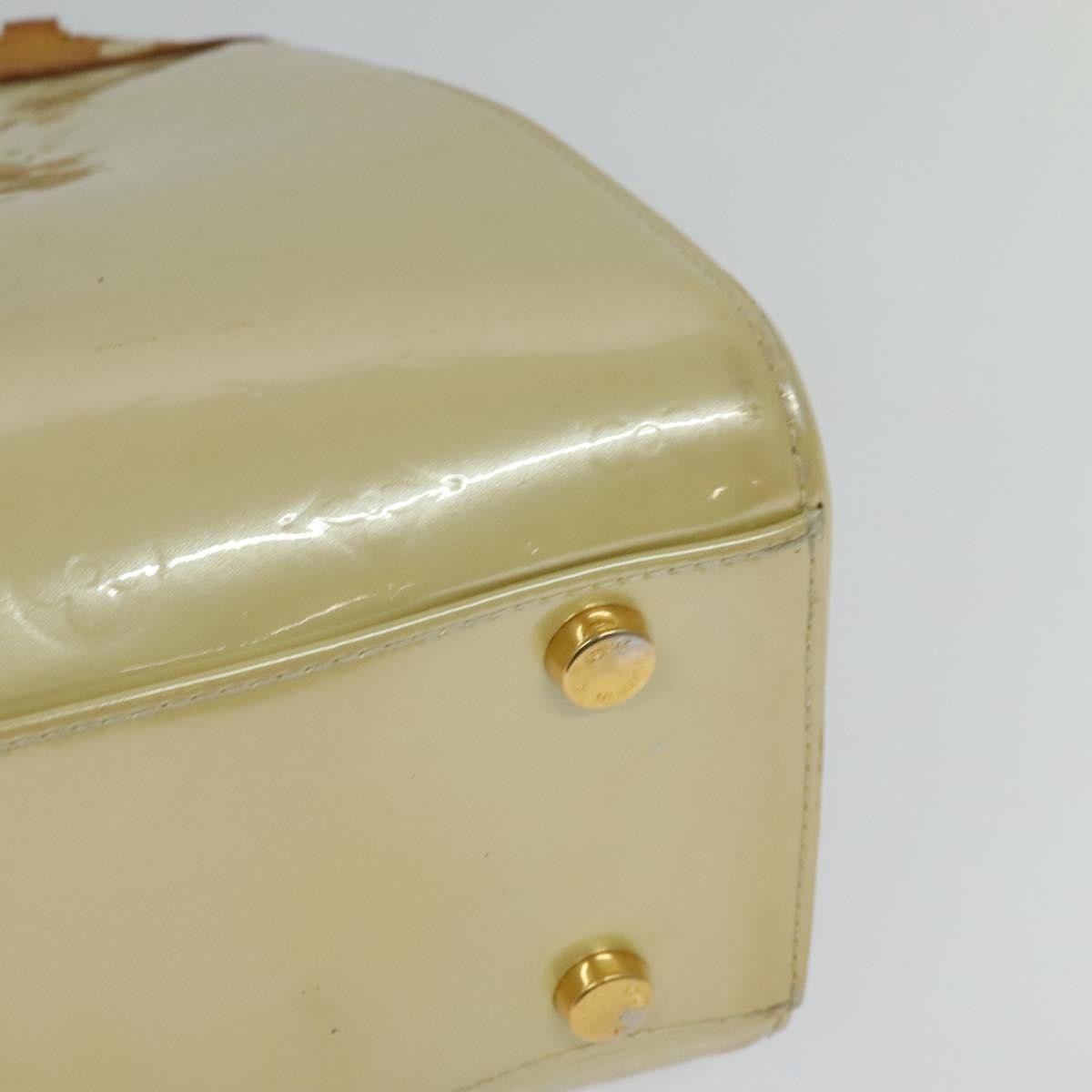 Louis Vuitton Brea Handbag Monogram Vernis, BEIGE, PATENT_LEATHER, Handbag