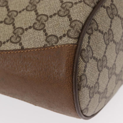 Gucci Vintage Open Shoulder Bag (Outlet) GG Canvas with Leather, BEIGE, PVC, Shoulder bag