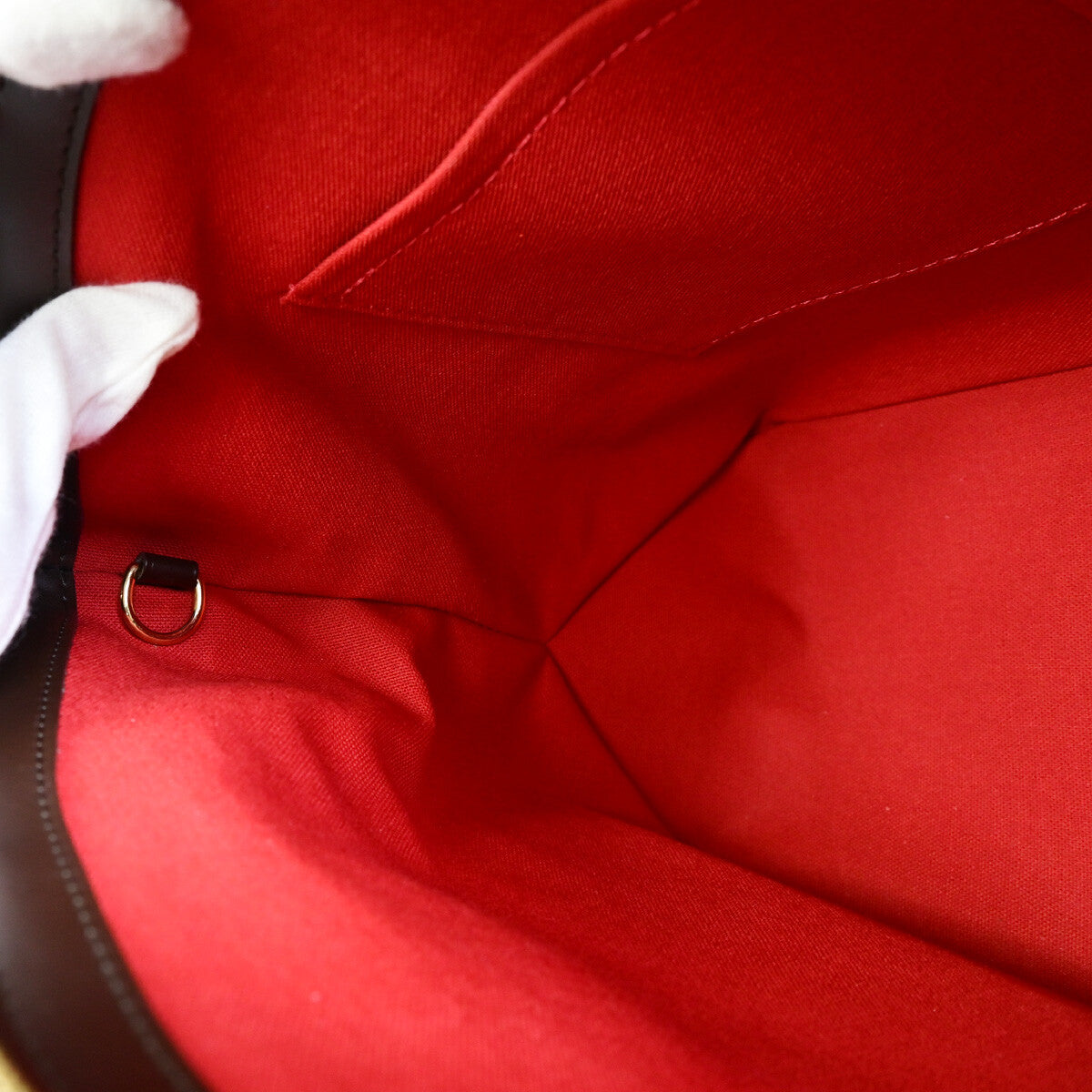 Louis Vuitton Verona Handbag Damier, BROWN, CANVAS, Shoulder bag