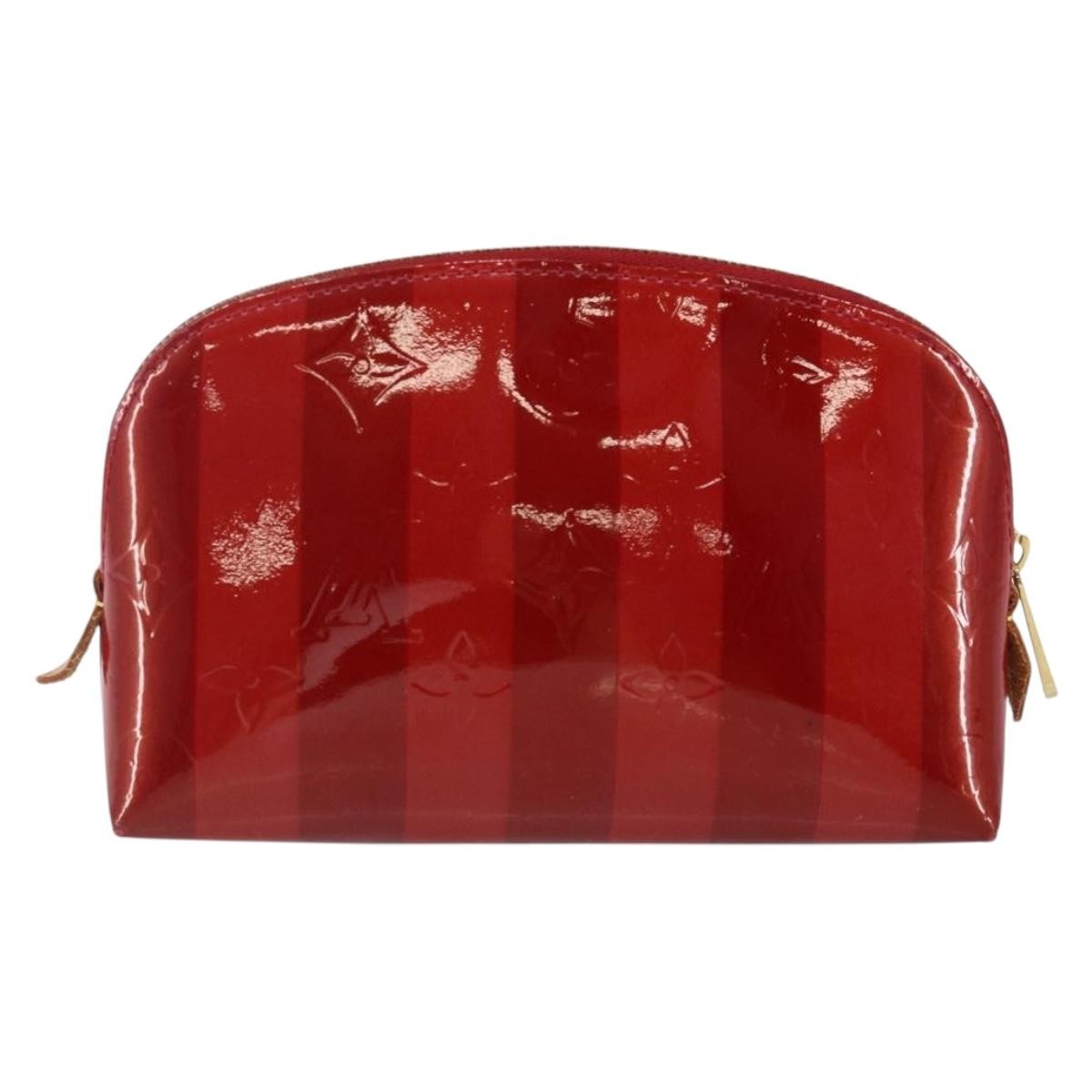 Louis Vuitton Cosmetic Pouch Electric Epi Leather, RED, PATENT_LEATHER, Toiletry Case