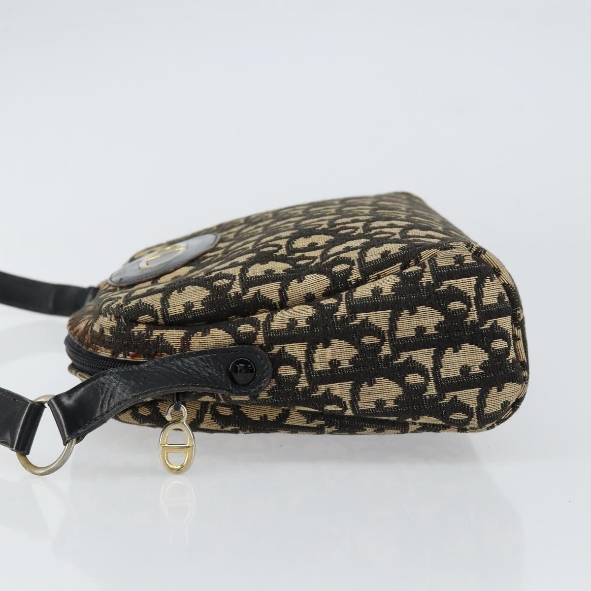 Christian Dior Vintage CD trotter Shoulder bag Canvas, BLACK, CANVAS, Shoulder bag