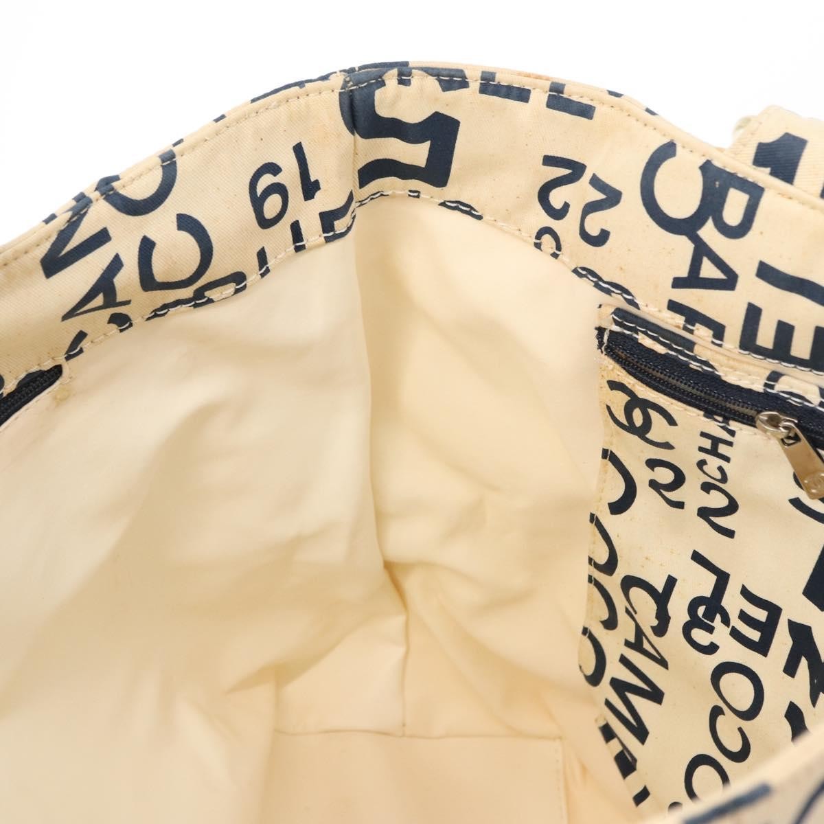 Chanel 31 Rue Cambon Beach Zip Tote Printed Canvas, NAVY, CANVAS, Tote bag