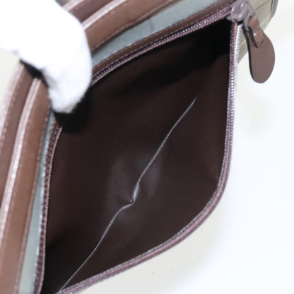 Burberry Nova check Pochette Canvas, BEIGE, CANVAS, Clutche & pouche