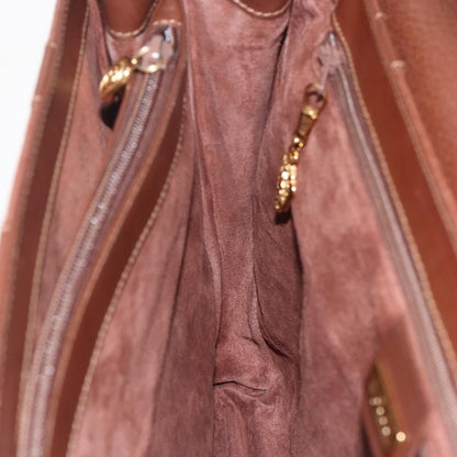 Gucci Vintage tote Leather, BROWN, LEATHER, Tote bag