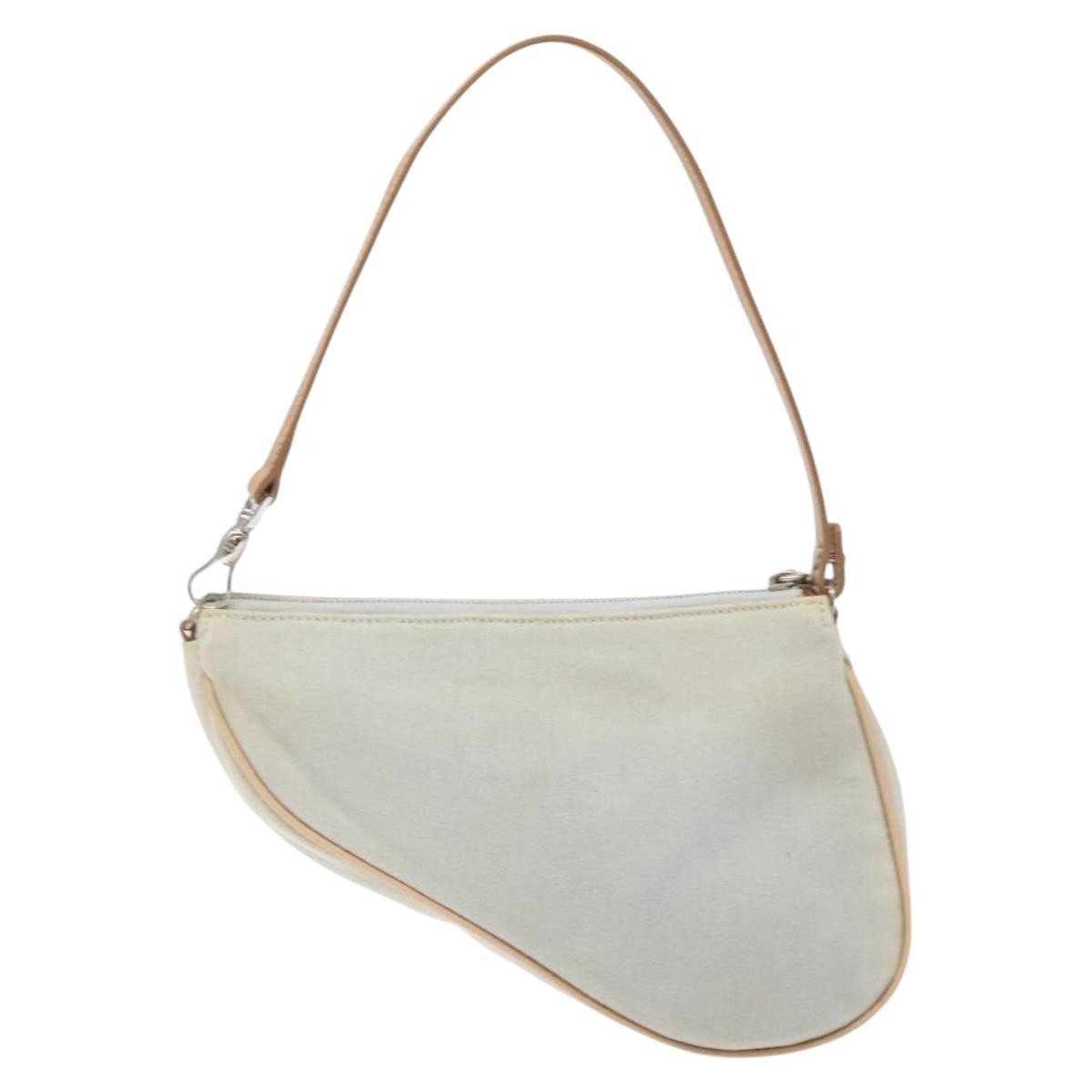 Christian Dior Vintage Saddle Bag Denim, BLUE, DENIM_JEANS, Shoulder bag