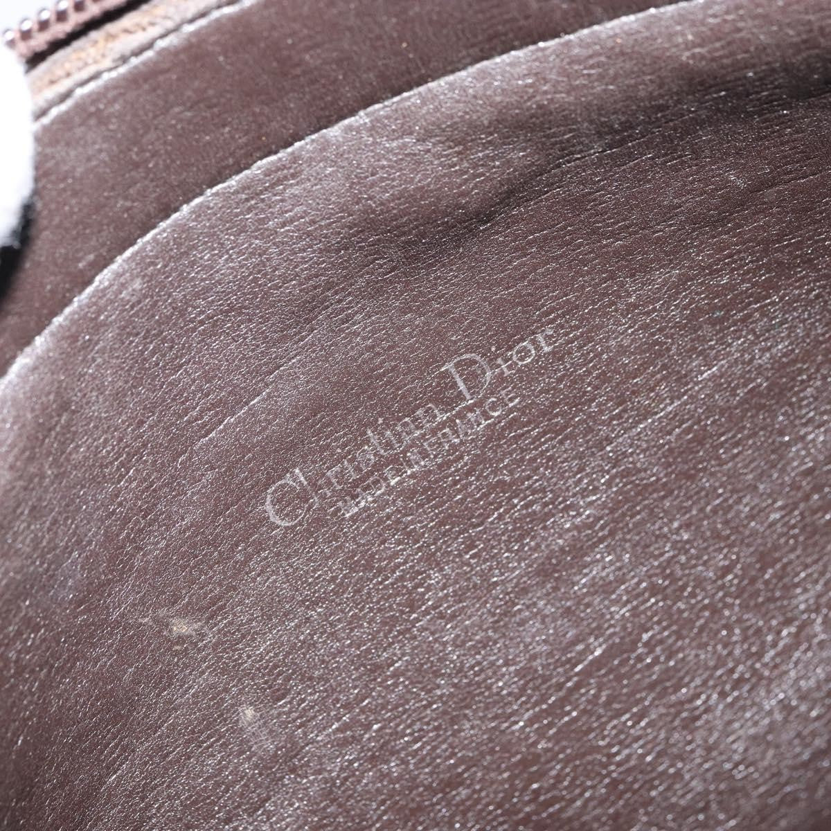 Christian Dior Vintage CD Trotter Handbag Canvas, BROWN, CANVAS, Handbag