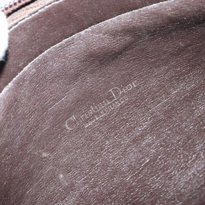 Christian Dior Vintage CD Trotter Handbag Canvas, BROWN, CANVAS, Handbag
