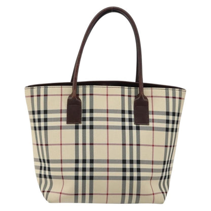 Burberry Nova Check Handbag Nova Check Canvas and leather, BEIGE, CANVAS, Handbag