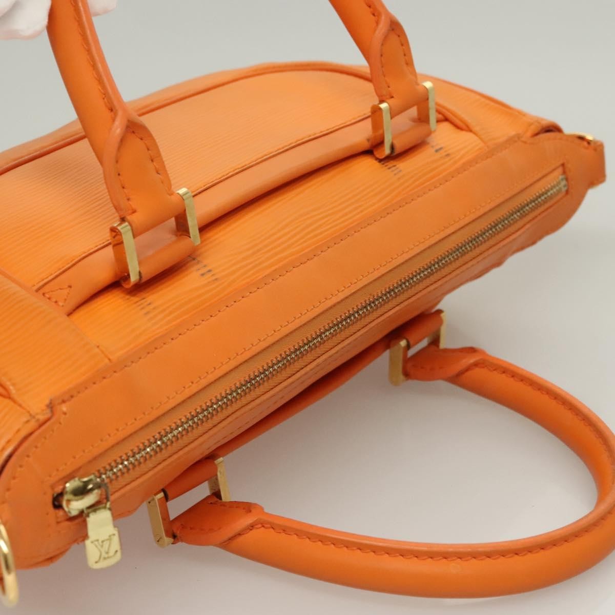 Louis Vuitton Danura Handbag Epi, ORANGE, LEATHER, Handbag