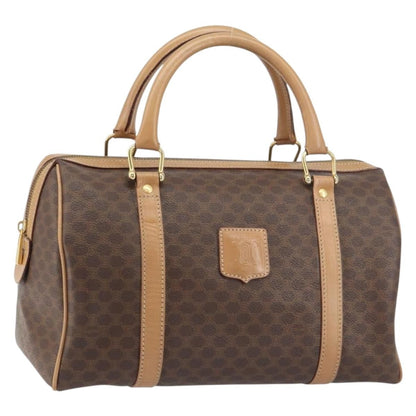 Celine Vintage Macadam Boston bag Canvas, BROWN, CANVAS, Travel bag