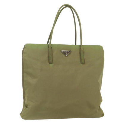 Prada Vintage Tote Tessuto, GREEN, NYLON, Tote bag