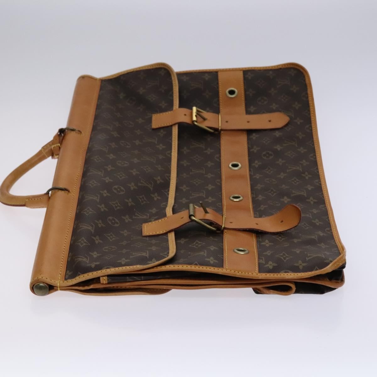 Louis Vuitton Sac Chasse Hunting Bag Monogram Canvas, BROWN, CANVAS, Travel bag
