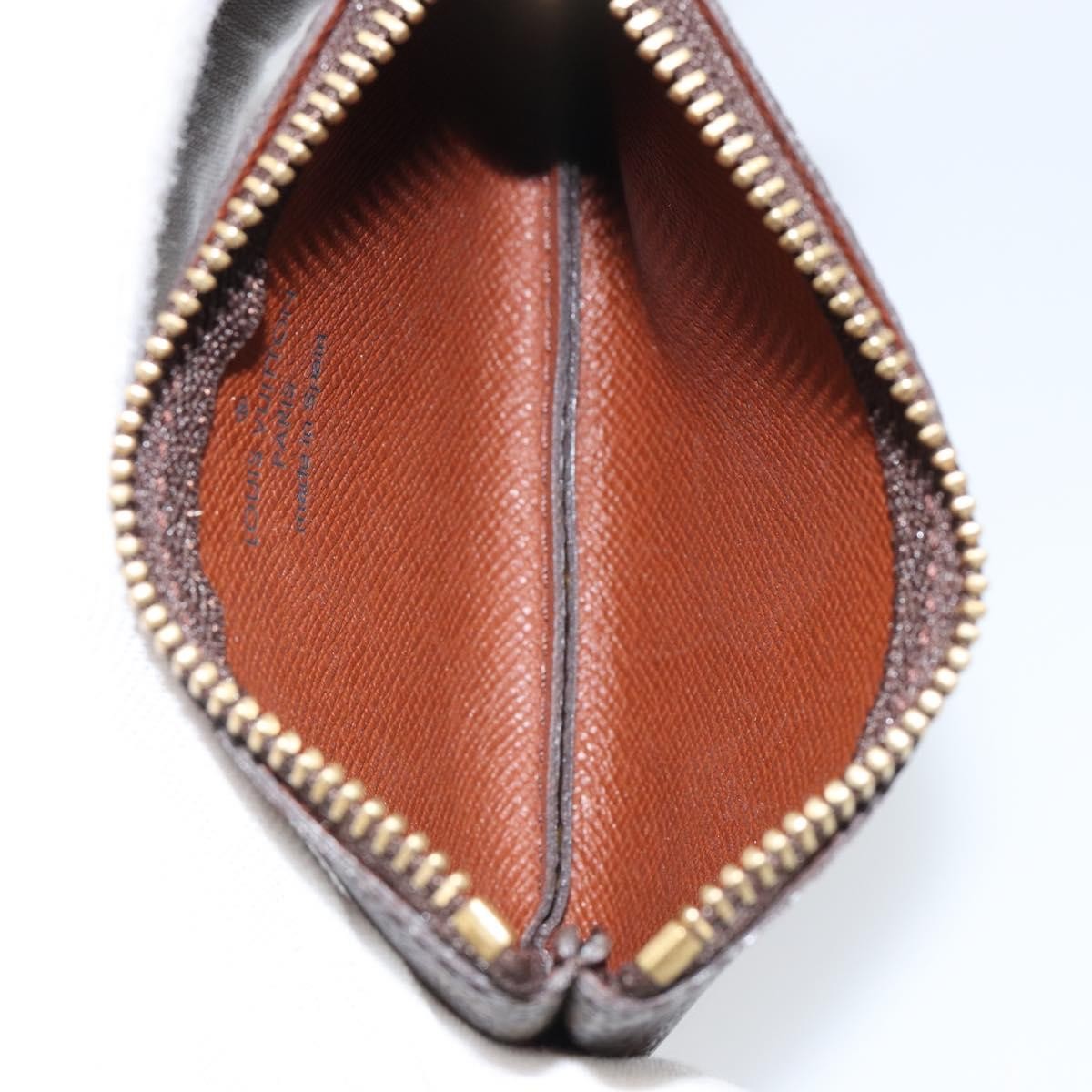 Louis Vuitton Pochette Clés Monogram Canvas, BROWN, CANVAS, Wallets