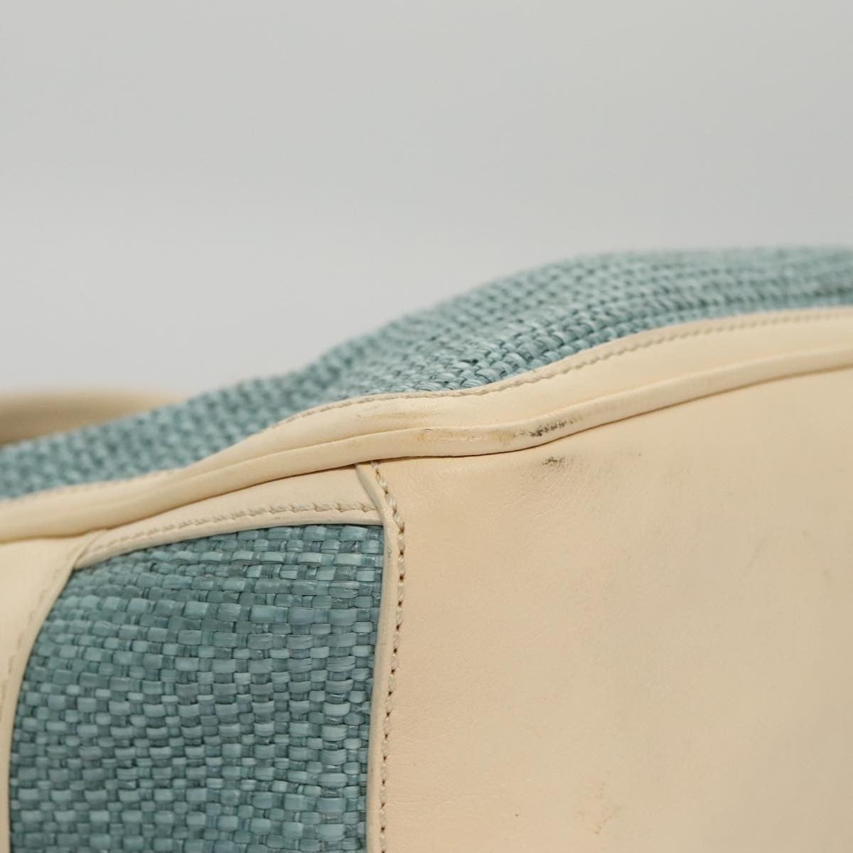 Celine Boogie Satchel Leather, BLUE, LEATHER, Handbag