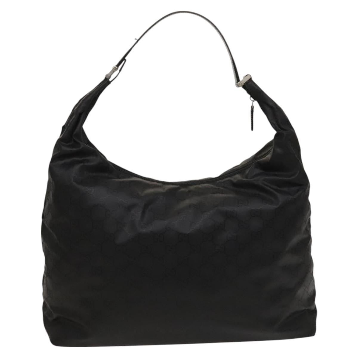 Gucci Zip Hobo Nylon, BLACK, NYLON, Shoulder bag