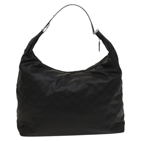 Gucci Zip Hobo Nylon, BLACK, NYLON, Shoulder bag