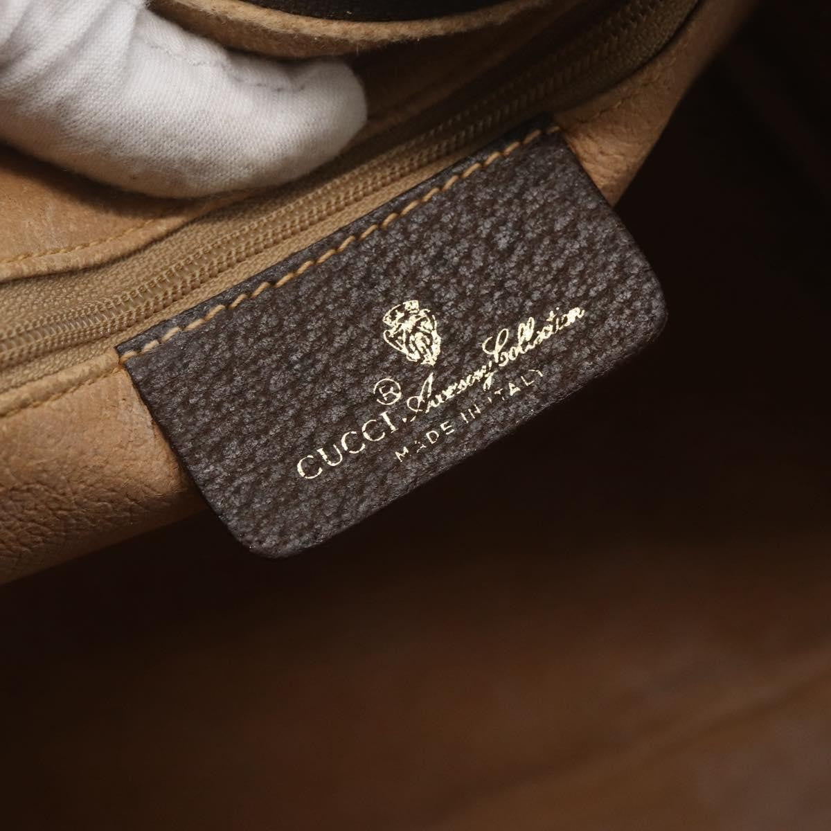 Gucci Vintage Interlocking G Boston Bag GG Coated Canvas, BEIGE, PVC, Travel bag