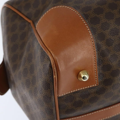 Celine Vintage Boston Bag Macadam Coated Canvas, BROWN, CANVAS, Travel bag