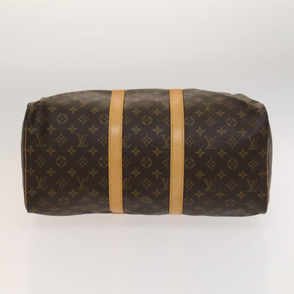 Louis Vuitton Keepall Bag Monogram Canvas, BROWN, CANVAS, Travel bag