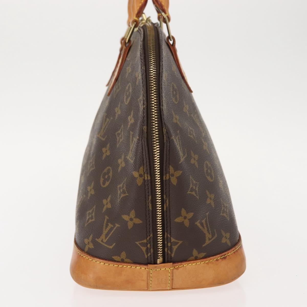 Louis Vuitton Alma Handbag Monogram Canvas, BROWN, CANVAS, Handbag