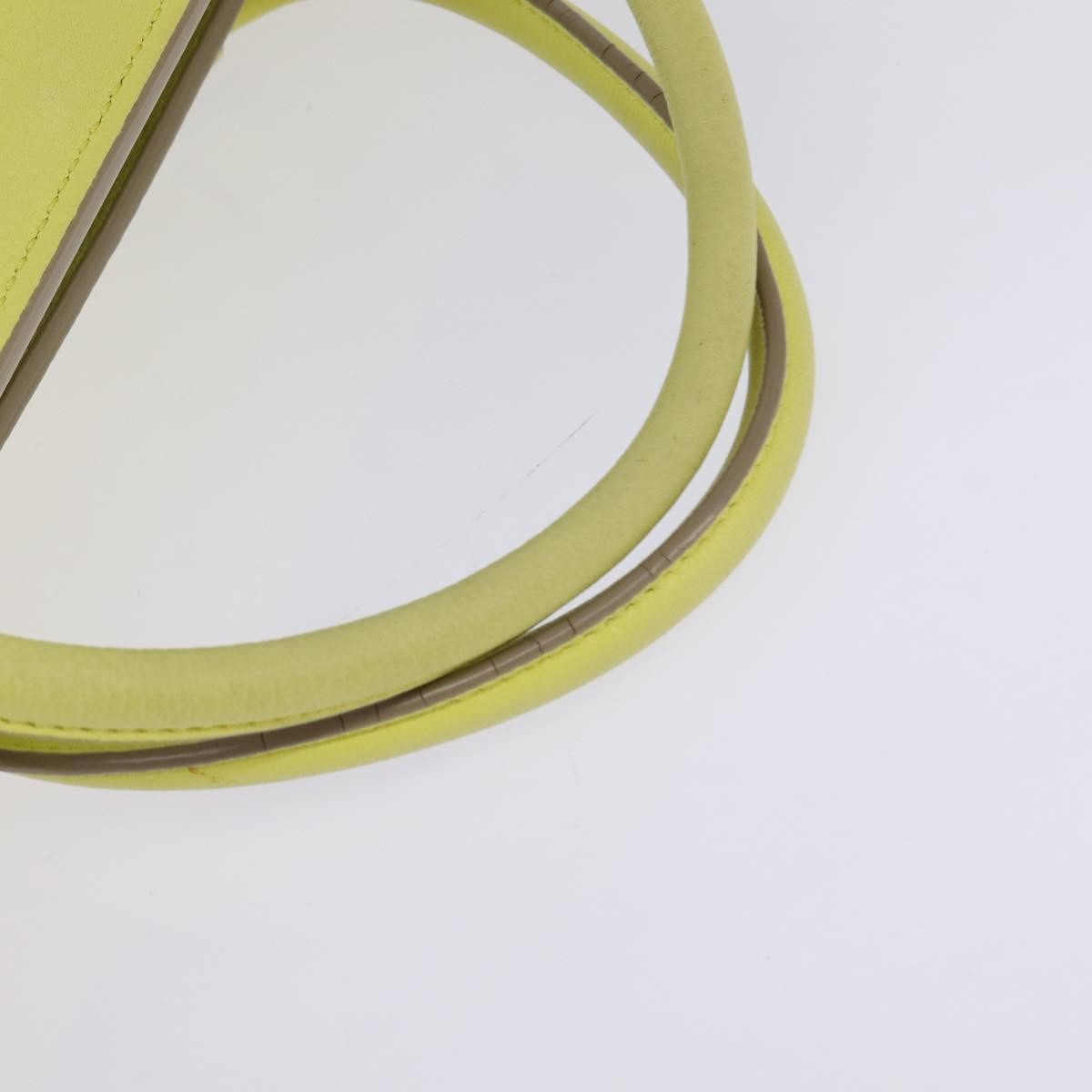 Celine Tie Knot Tote Smooth Leather, YELLOW, LEATHER, Tote bag