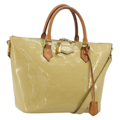 Louis Vuitton Montebello Handbag Monogram Vernis, Beige, Patent Leather, Handbag