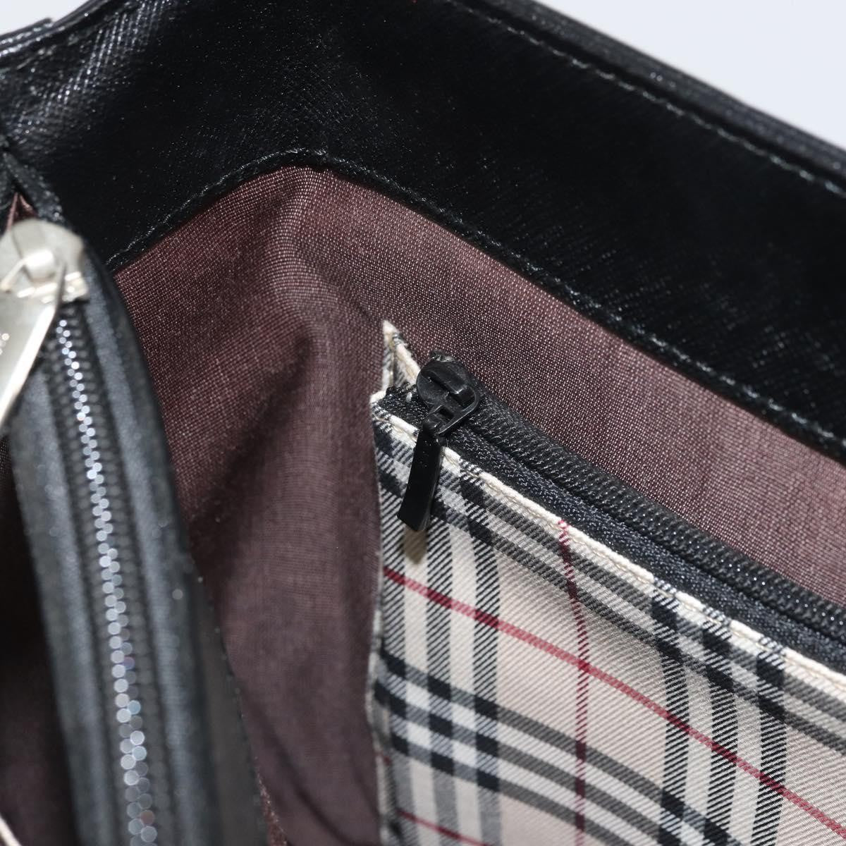 Burberry Vintage tote bag Leather, BLACK, LEATHER, Tote bag