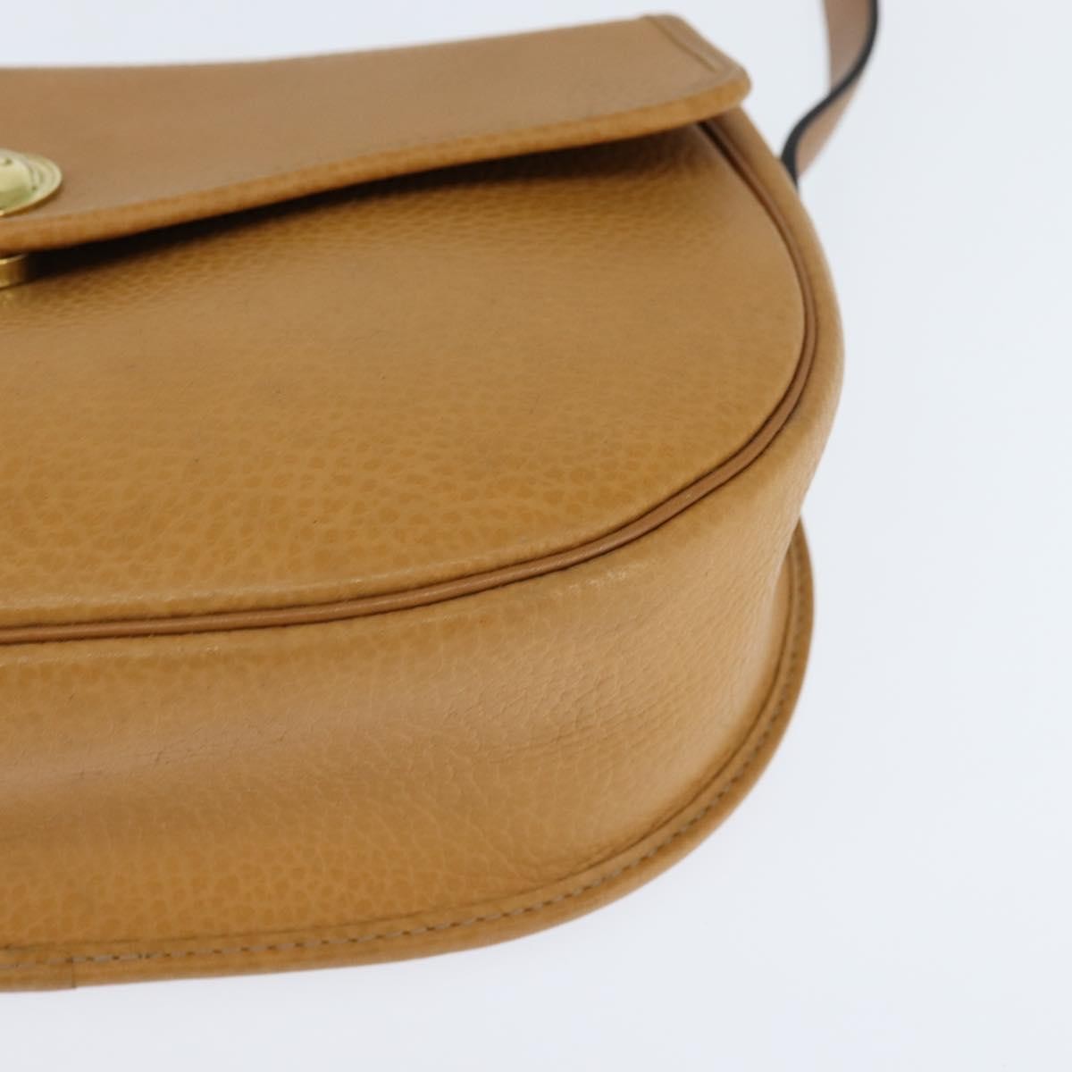 Christian Dior Vintage CD Logo Shoulder Bag Leather, BROWN, LEATHER, Shoulder bag