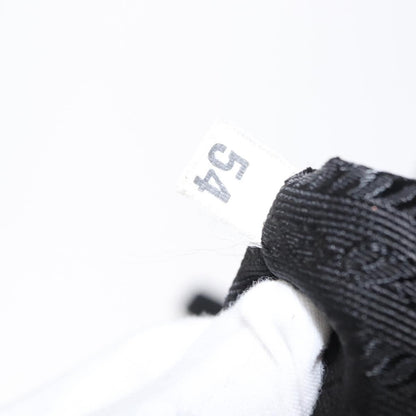 Prada Vela Double Front Pocket Backpack Tessuto with Saffiano Leather, BLACK, NYLON, Backpack