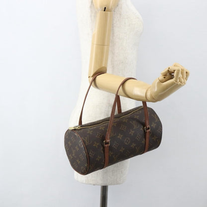 Louis Vuitton Papillon Handbag Monogram Canvas, BROWN, CANVAS, Handbag