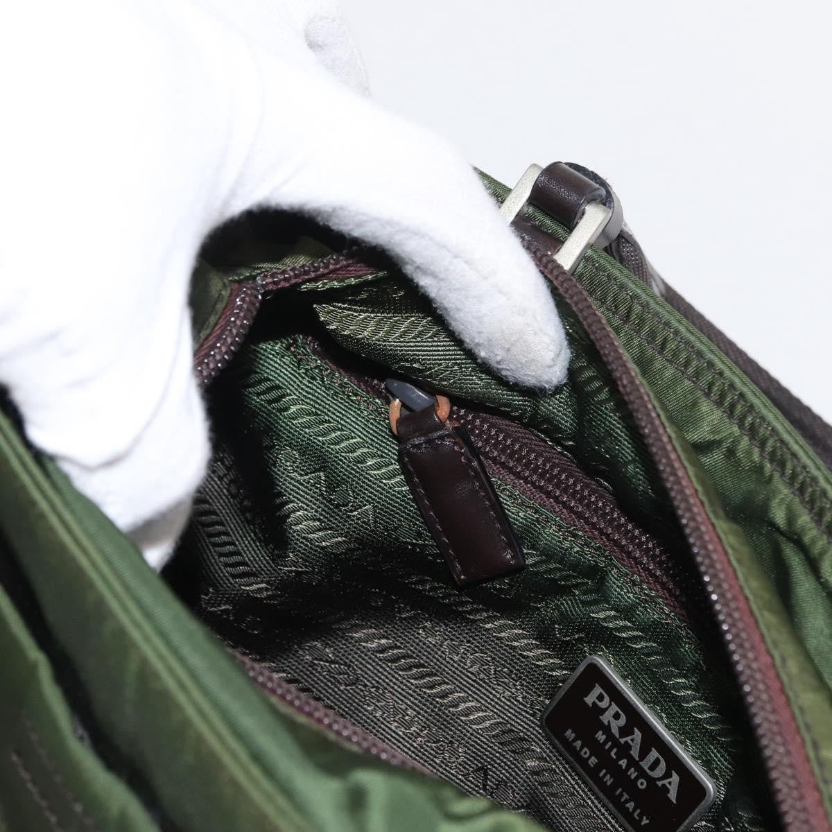 Prada Vintage Handbag Tessuto, KHAKI, NYLON, Handbag