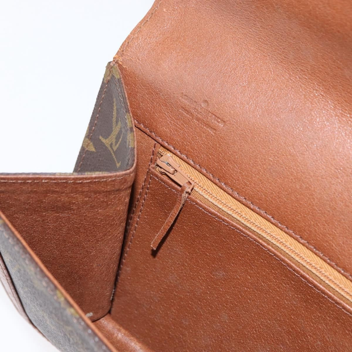 Louis Vuitton Dame Pochette Monogram Canvas, BROWN, CANVAS, Clutche & pouche