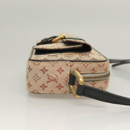 Louis Vuitton Juliette Crossbody Bag Mini Lin, BLUE, CANVAS, Shoulder bag