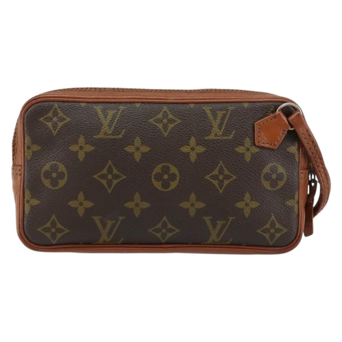 Louis Vuitton Pochette Sports Monogram Canvas, BROWN, CANVAS, Clutche & pouche