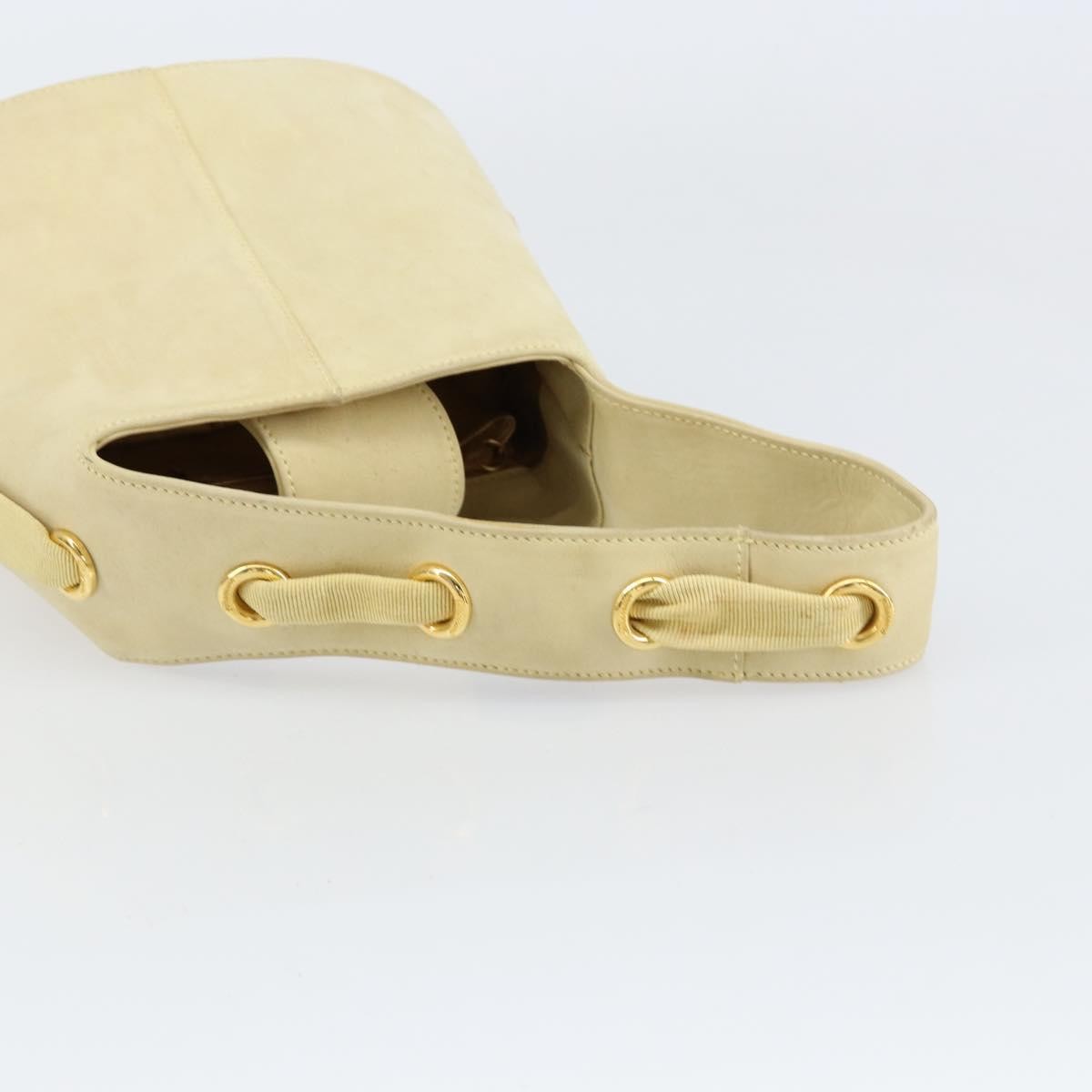 Salvatore Ferragamo Vala Handbag Suede, GOLD, SUEDE, Handbag