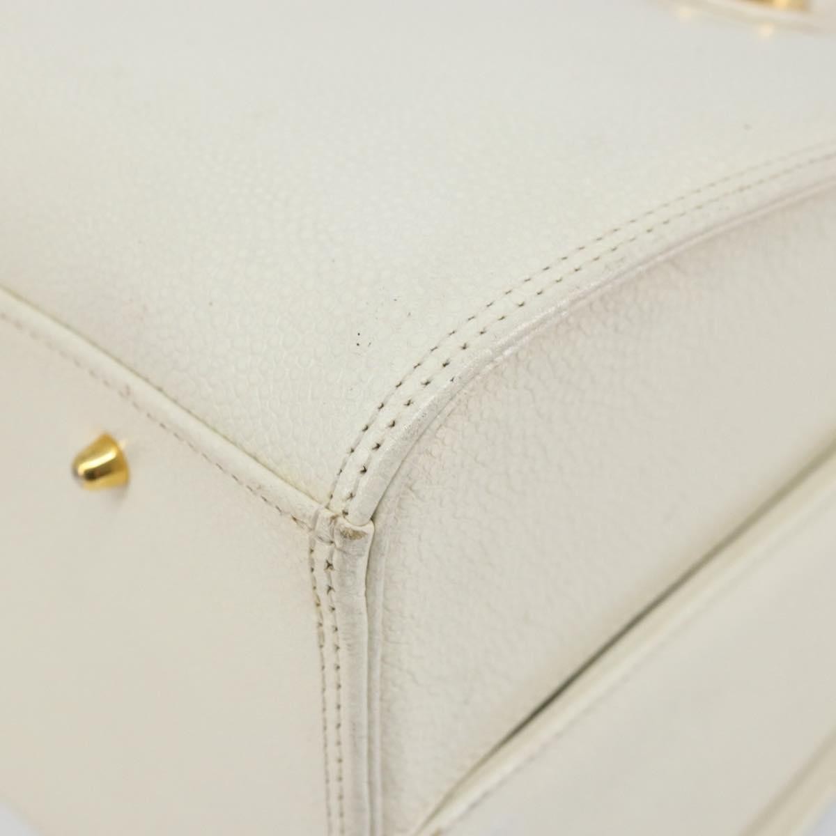 Valentino Garavani Vintage Handbag Leather, WHITE, LEATHER, Handbag
