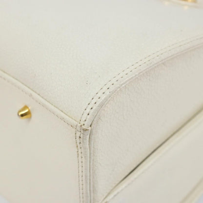 Valentino Garavani Vintage Handbag Leather, WHITE, LEATHER, Handbag