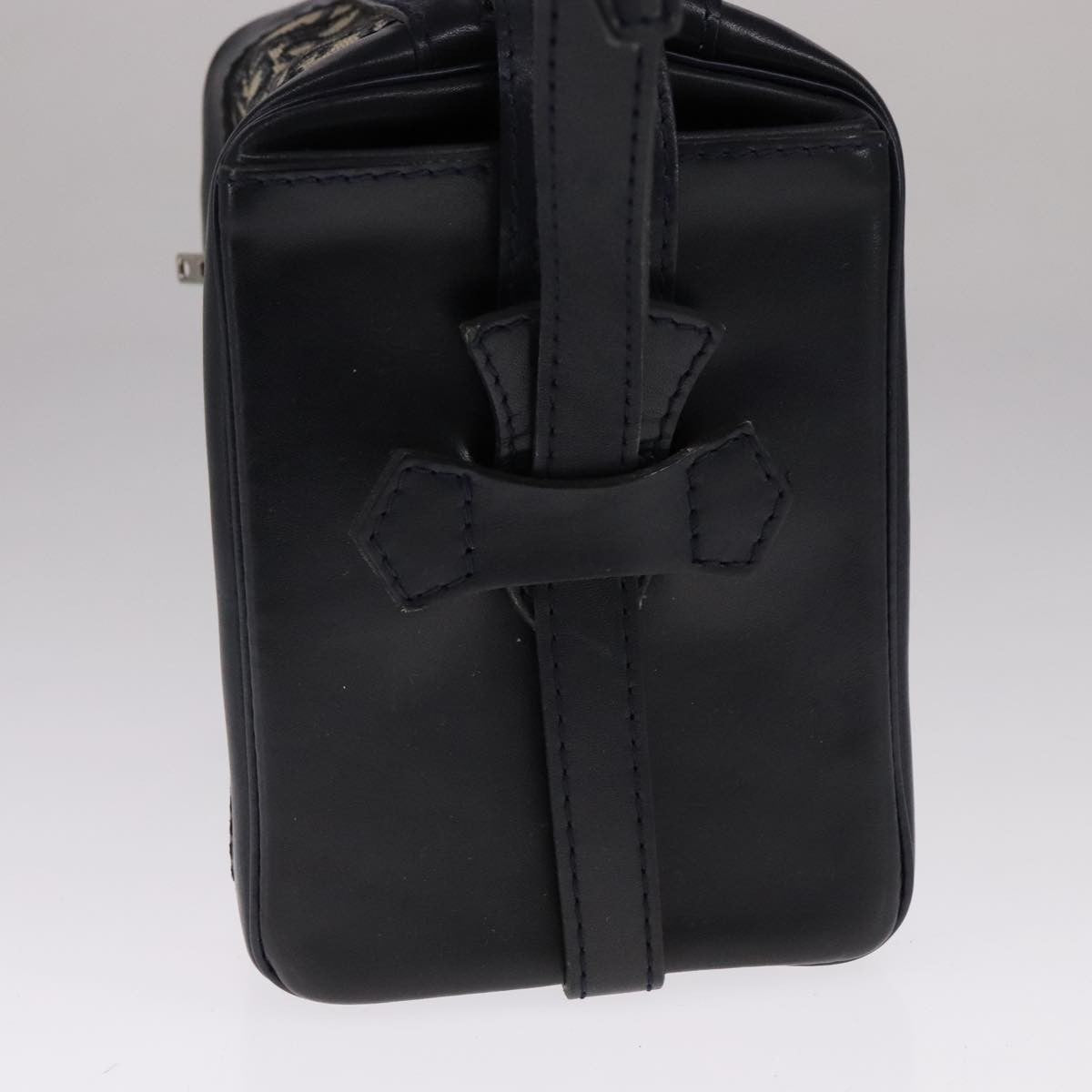 Christian Dior Trotter Oblique canvas et cuir, NAVY, CANVAS, Shoulder bag