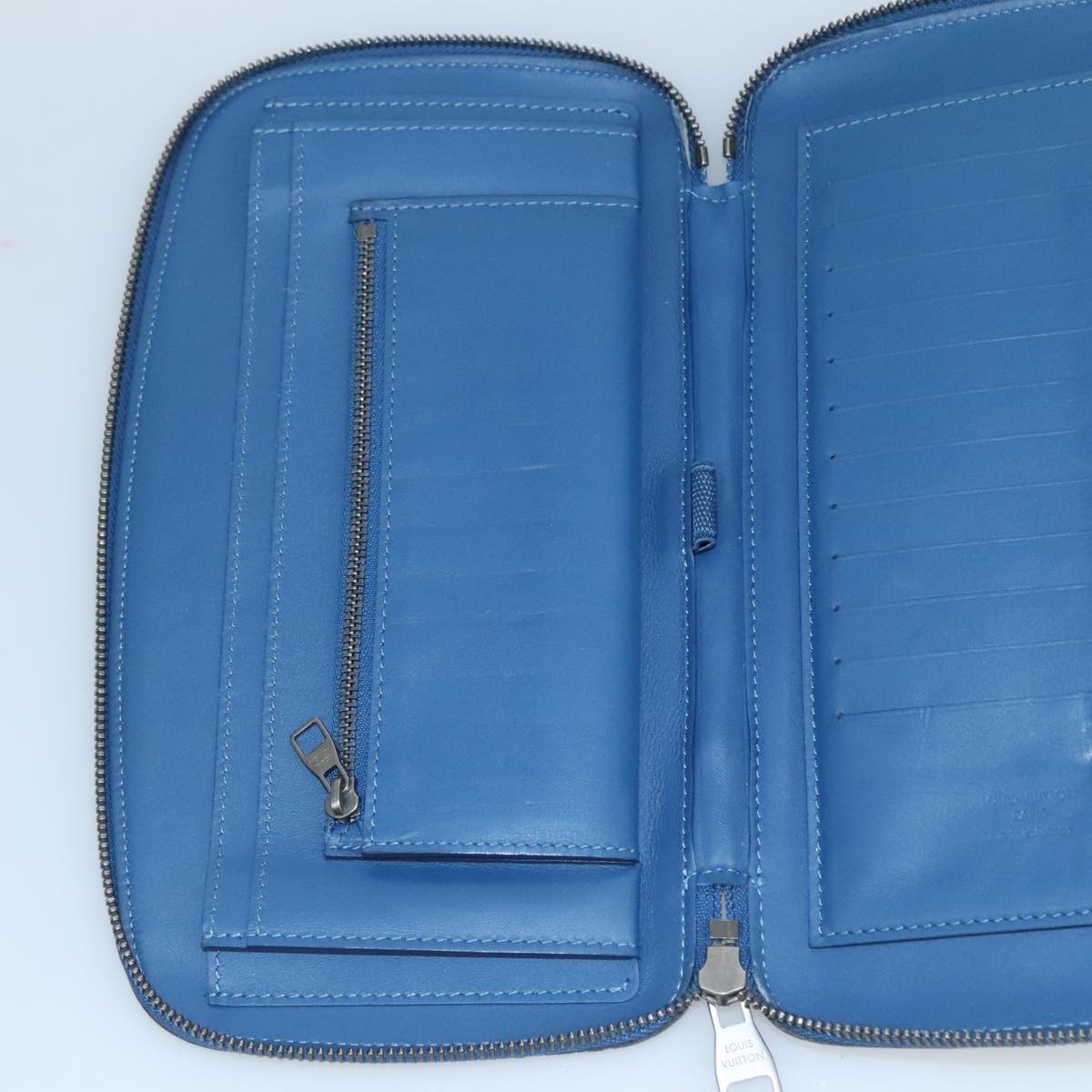 Louis Vuitton Atoll Organizer Wallet Damier Infini Leather, BLUE, LEATHER, Wallets