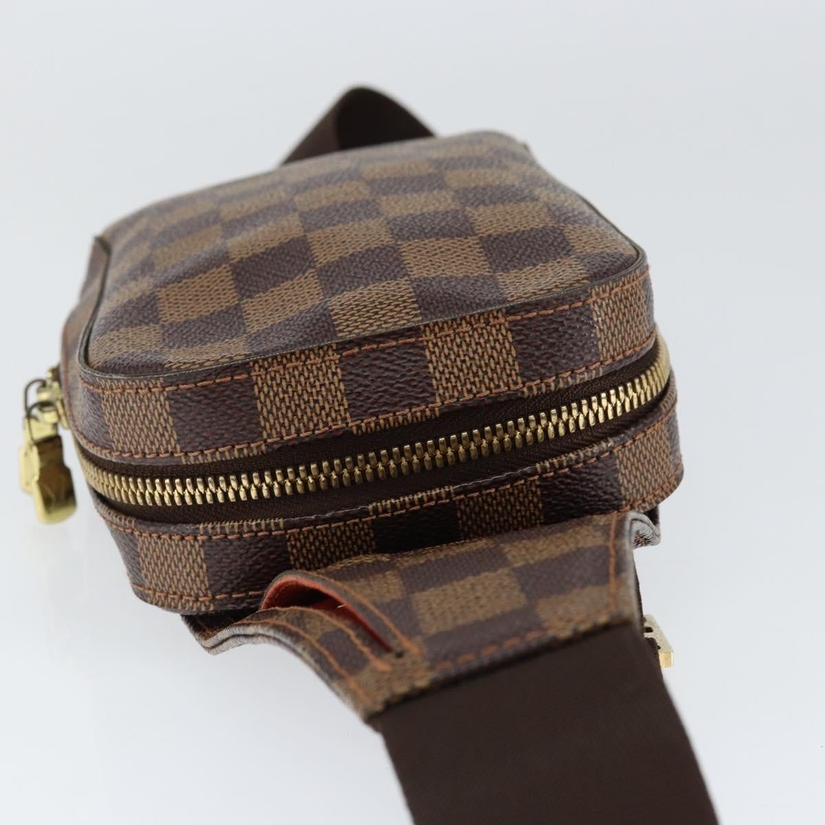 Louis Vuitton Geronimos Waist Bag Damier, BROWN, CANVAS, Shoulder bag