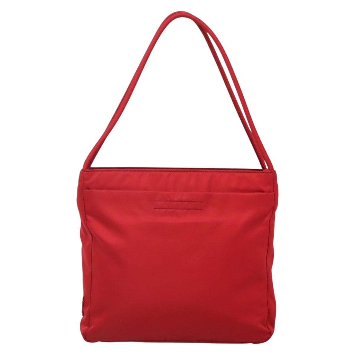 Prada Vintage Tote Tessuto, RED, NYLON, Tote bag