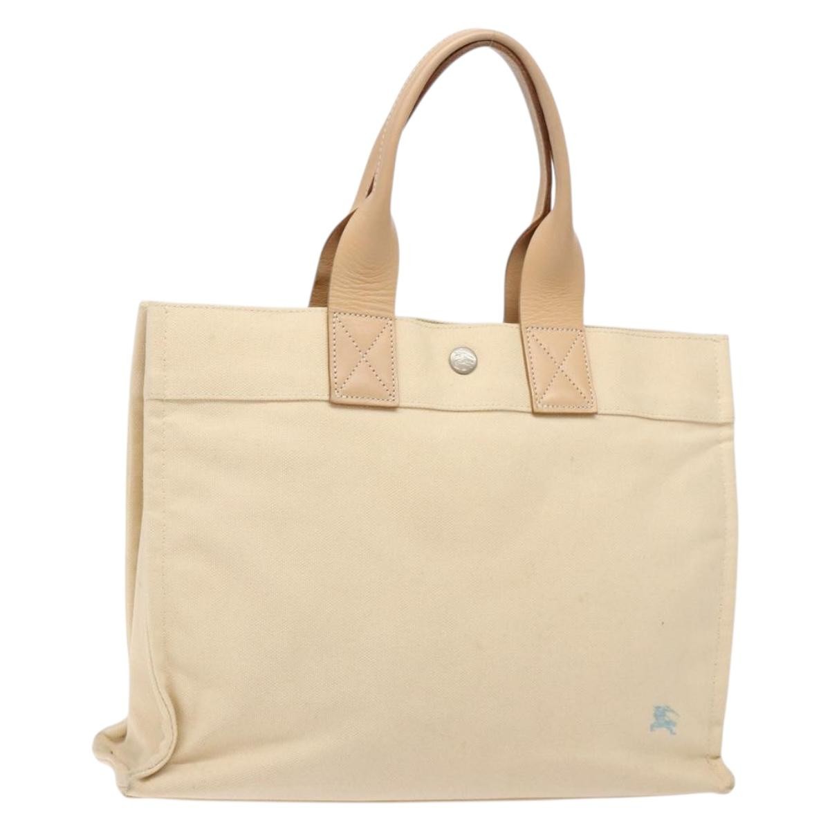 Burberry Blue Label Tote Bag Canvas, BEIGE, CANVAS, Tote bag