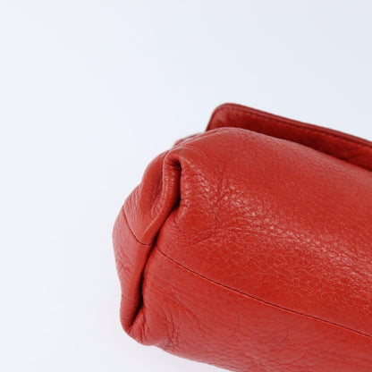 Chloe Lily Shoulder bag Leather, RED, LEATHER, Shoulder bag