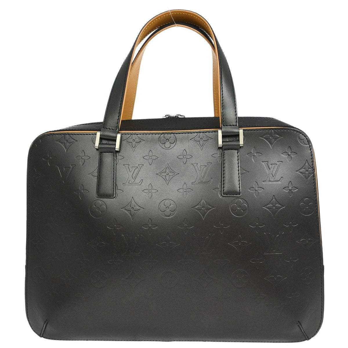 Louis Vuitton Mat Malden Handbag Monogram Vernis, BLACK, LEATHER, Briefcase