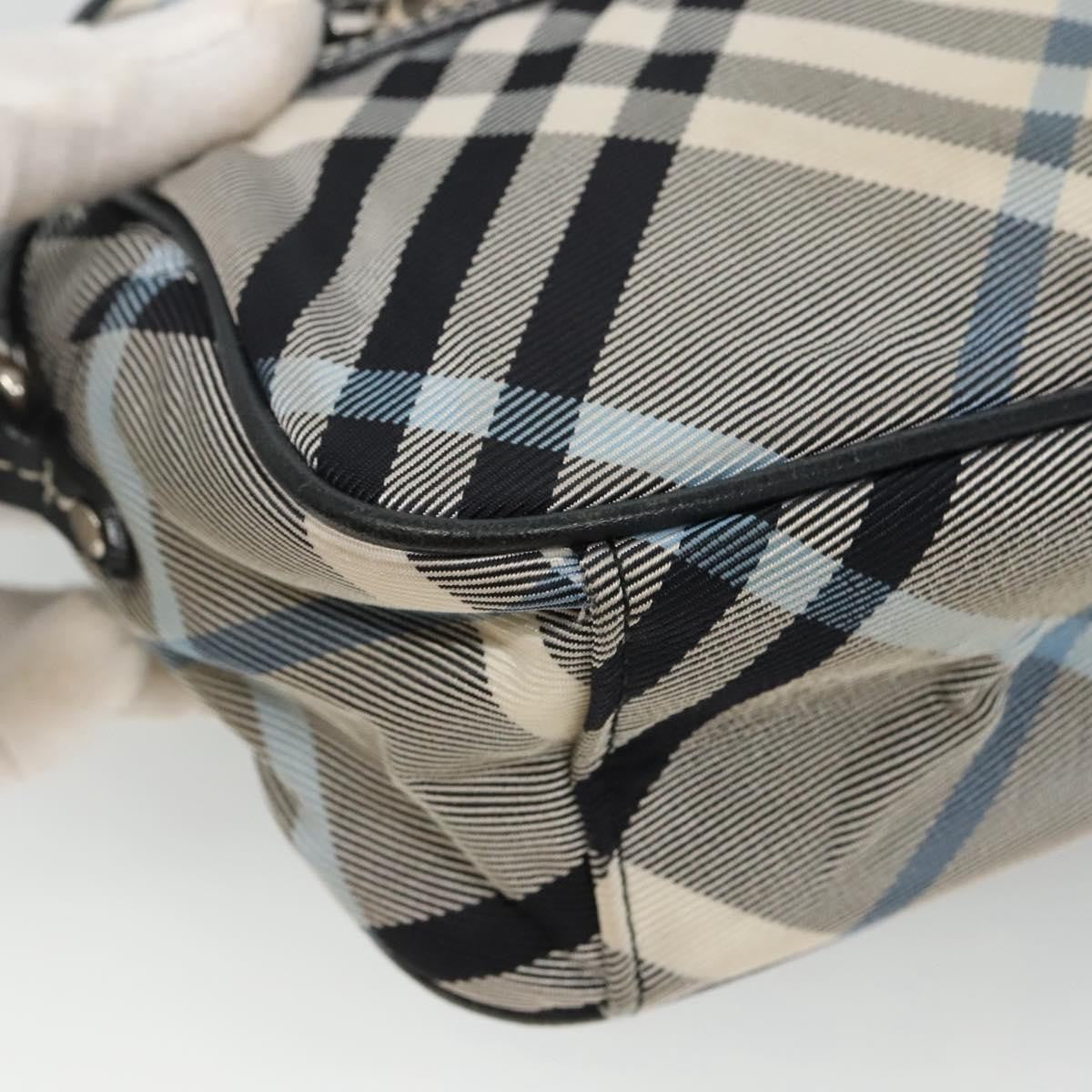 Burberry Nova Check Blue Label Nylon, GRAY, NYLON, Bag