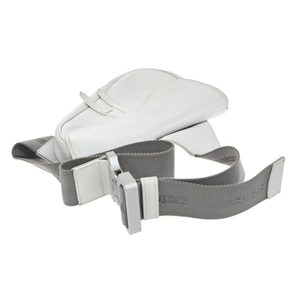 Christian Dior Saddle Crossbody Bag Leather, WHITE, LEATHER, Shoulder bag